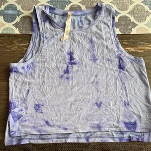 Lululemon Athletica Lavender Tie-Dye Tank Top